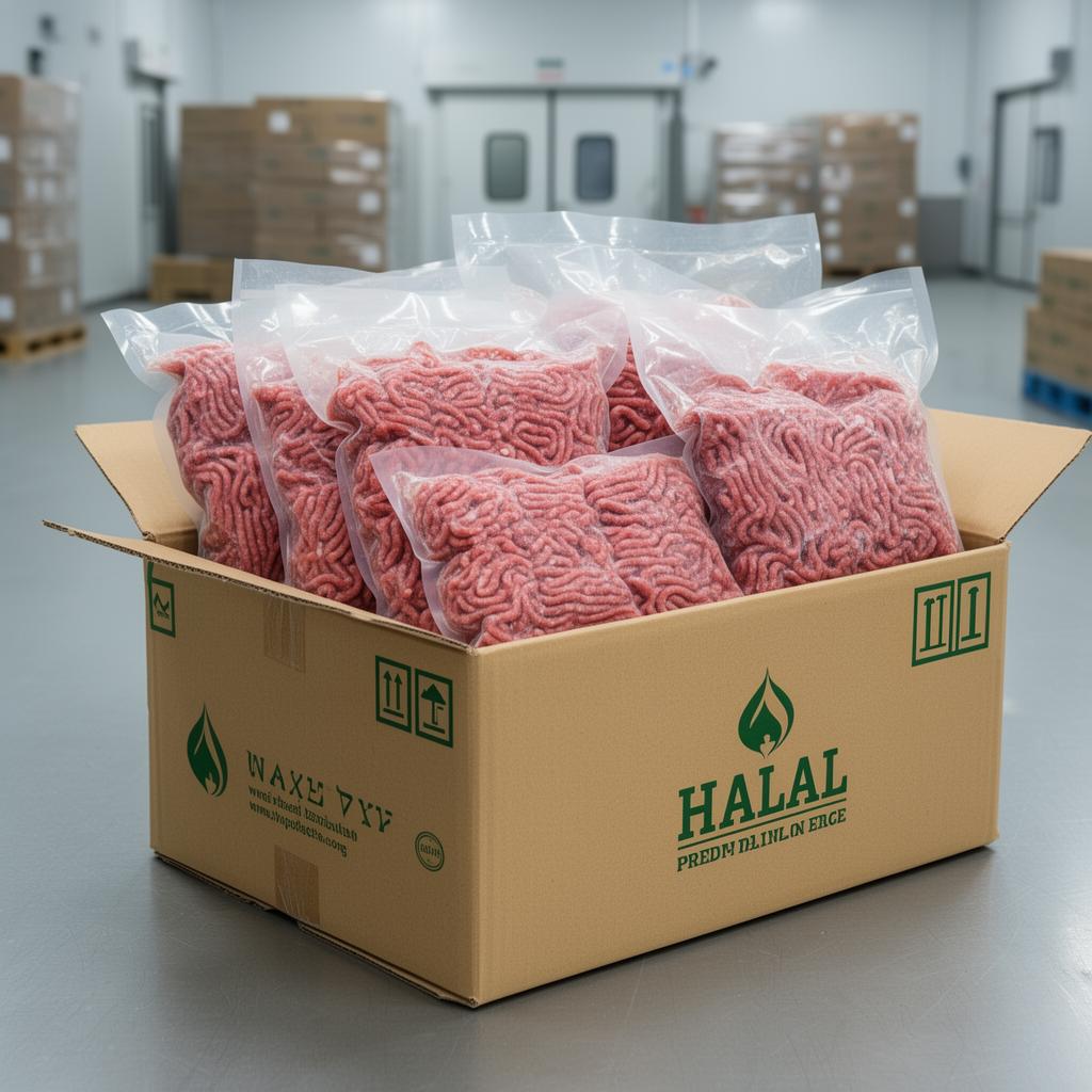 Halal Beef Mince (Frozen, Bulk Packs) food ingredient supplier