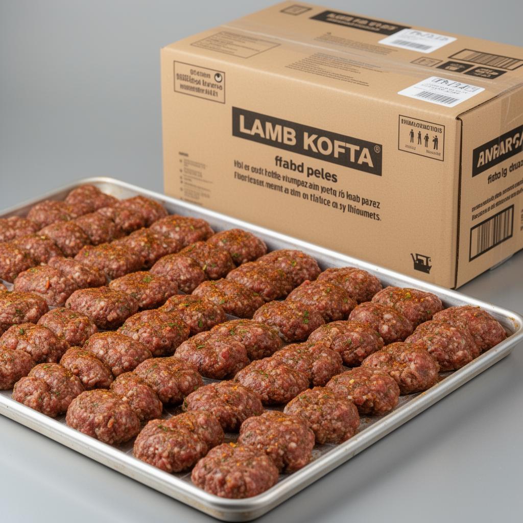 Halal Lamb Kofta (Frozen, Bulk Cases) food ingredient supplier
