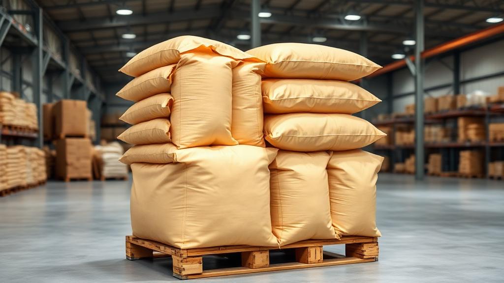 Bulk pea protein isolate warehouse pallet storage – commercial B2B supply